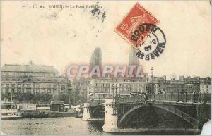 Postcard Rouen Old Bridge Boeldieu