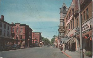 Postcard Second St At Pitt Street Cornwail Ontario Canada