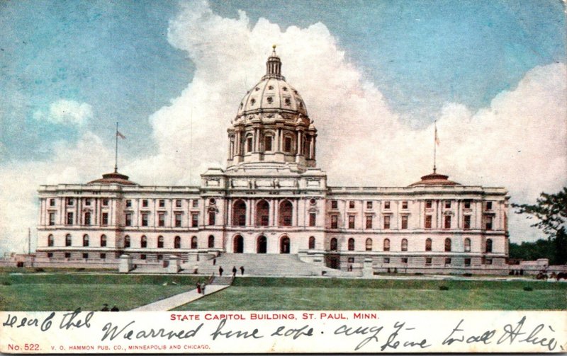 Minnesota St Paul State Capitol Building 1906