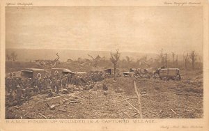 R.A.M.C. Picking up Wounded in a Captured Village American Red Cross Unused 