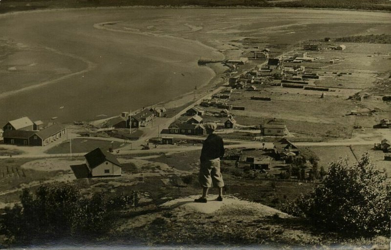 finland suomi, PETSAMO, Parkkinankylä Parkkinaby (1950s) RPPC Postcard