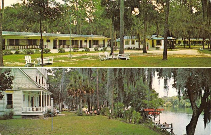 Old Town Florida Suwannee Gables Motel Multiview Vintage Postcard K35823