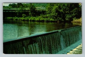 Boonton NJ- New Jersey, Grace Lord Park, Waterfalls, Chrome Postcard
