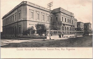 Argentina Escuela Normal de Profesores Buenos Aires Vintage Postcard 02.99