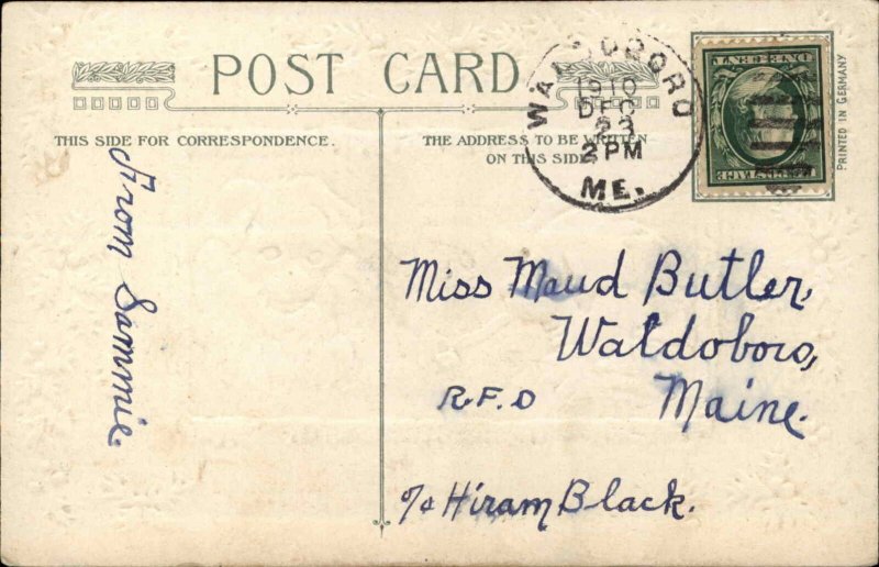 Christmas - Kitten Cat & Dogs c1910 John Winsch Postcard