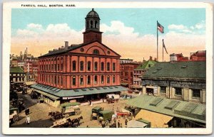 1926 Faneuil Hall Boston Massachusetts MA Buildings Street View Posted Postcard