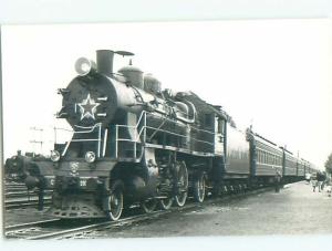 Old rppc LOCOMOTIVE TRAIN SCENE Great Postcard AB2064