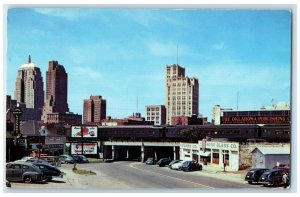 1954 Skyline View Downtown Harrison Ave. Oklahoma City Oklahoma Vintage Postcard