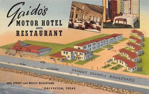 Gaido's Motor Hotel Restaurant - Galveston, Texas TX  