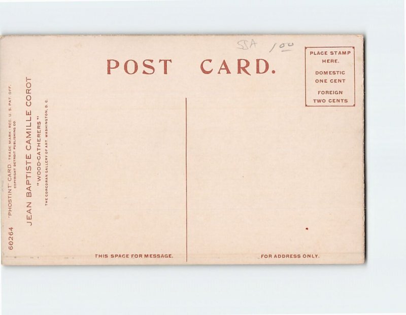 Postcard Wood Gatherers By Jean Corot Corcoran Gallery Of Art Washington DC USA