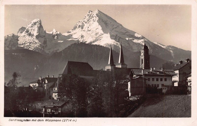 Germany 1939 Berchtesgaden mit dem Watzmann vintage postcard