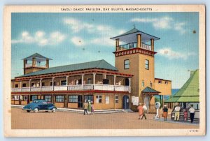 1940 Oak Bluffs Massachusetts MA Vintage Postcard Tavoli Dance Pavilion Building