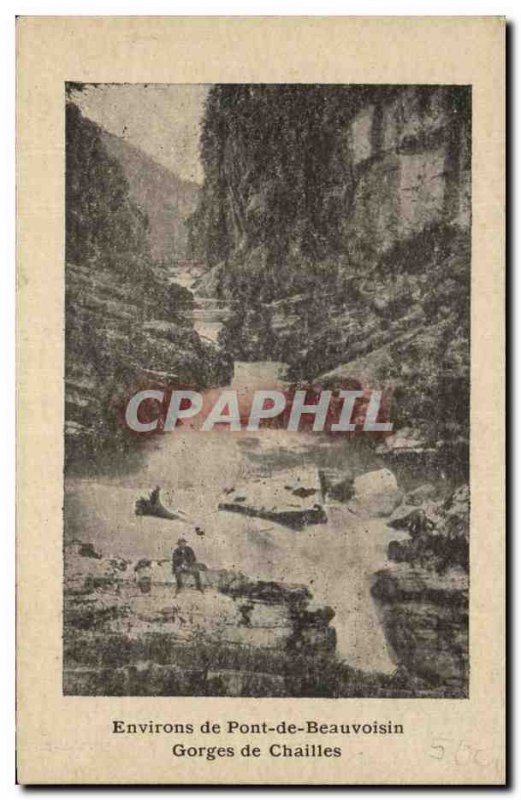 Old Postcard From Around Pont De Beauvoisin Gorges De chailles