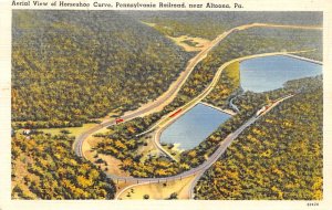 Horseshoe Curve, Pennsylvania Railroad near Altoona - Altoona, Pennsylvania PA  