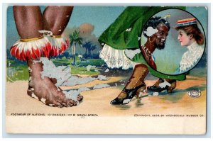 c1905 Footwear Of Nations 10 Design South Africa Unposted Antique Postcard