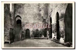 Old Postcard Obazine (Correze) Interior of the Church Staircase Leading to th...