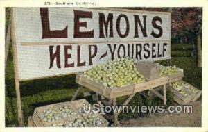 Lemons Southern California CA Unused