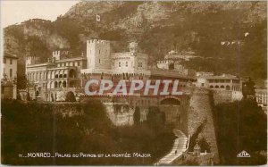 'Old Postcard MONACO. Prince''s Palace and the Major mont�e'