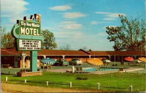 Postcard Rip Van Winkle Motel U.S. Highway 51 in Millington, Tennessee