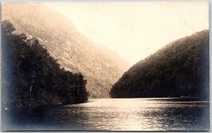 River Mountains Scenic Nature View Real Photo RPPC Postcard