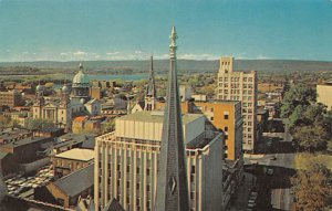 A Bird's-Eye View of Harrisburg, showing Saint Patrick's Cathedral Harrisburg...