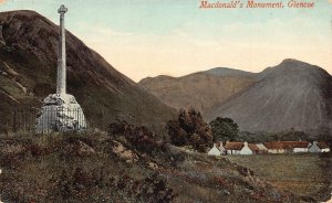 Scotland 1912 Macdonald's Monument Glencoe vintage postcard