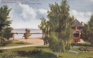 Pere Marquette Railway Park and Station Petoskey Michigan 1911