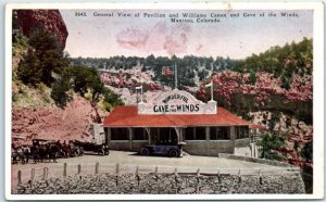 General View of Pavilion and Williams Canyon and Cave of the Winds - Colorado