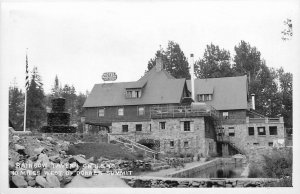 Postcard RPPC 1940s California Donner Summit Rainbow Tavern US 40 24-4945
