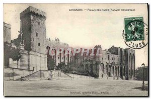 Old Postcard Avignon Popes' Palace (main fa?ade)