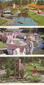 Skegness Lincs Model Village Land Of The Giants 1970s 3x Postcard
