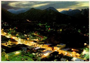 Colorado Panorama Of Estes Park At Night