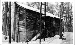 Original Post Office Santa Claus Indiana Real Photo Postcard