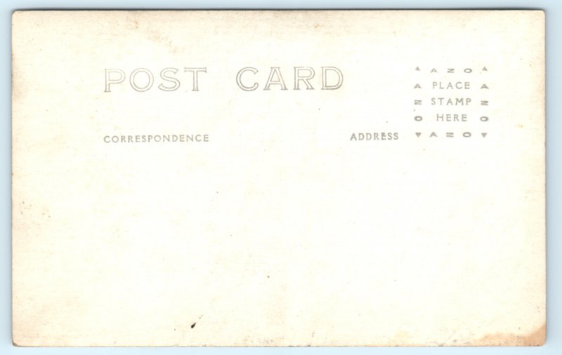 WWI USS Florida HMS Vindictive Real Photo Postcard RPPC