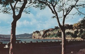 VINTAGE POSTCARD FORT ST. LOUIS GUARDING HARBOR ENTRANCE MARTINIQUE 1965