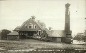 Massena NY Hyde Factory c1910 Beach Series Real Photo Postcard