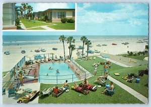 Daytona Beach Florida FL Postcard Bermuda Villas On The Ocean 1973 Vintage