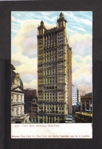 NY Park Row Building Bldg New York City Glitter Postcards NYC