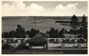 Vintage Postcard 1910's  Swimming Pool from Pines Hotel Digby Nova Scotia Canada