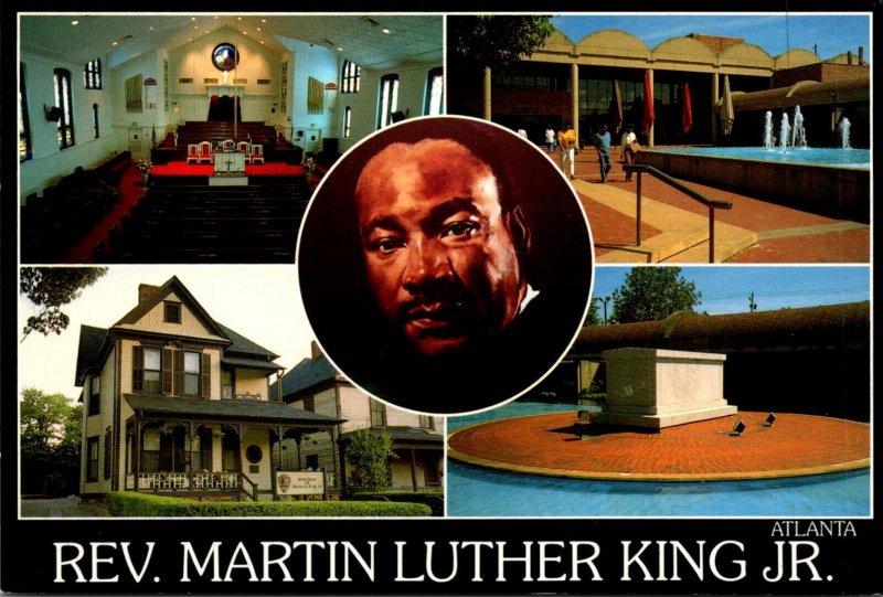 Georgia Atlanta Martin Luther King Jr Multi View Showing Birthplace Ebenezer ...