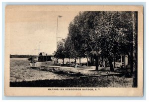 1923 Harbor Inn Boats Henderson Harbor New York NY Posted Vintage Postcard