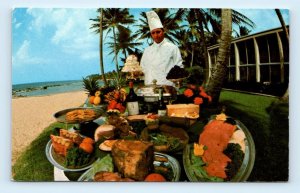 Dorado Beach Hotel beachfront restaurant Rockresorts DORADO Puerto Rico Postcard