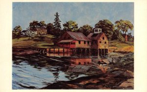 Margaret McGrath OLD GRIST MILL Goose Rocks Beach, Kennebunkport, ME Postcard