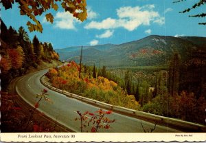 Idaho Lookout Pass On Interstate 90 Looking Towards Coeur d'Alene Mining...