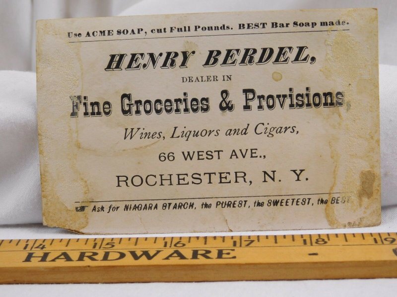 Lautz Bros & Co's Acme Soap Man Monocle Henry Berdel Fine Groceries F42