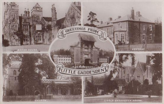 Aldbury Herts Speeding Sign Aerial Manor Monument 4x View Real Photo Postcard