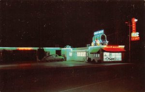 Chuck Wagon & Corral 66 Court LAS CRUCES NM New Mexico Roadside Night Neon 1950s