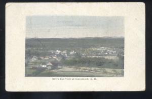 CONTOOCOOK NEW HAMPSHIRE BIRDSEYE VIEW ANTIQUE VINTAGE POSTCARD N.H