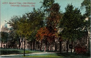 Vtg 1908 General View Campus Ohio Wesleyan University Delaware Ohio OH Postcard