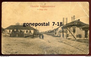 dc1656 - ROMANIA Salonta/ HUNGARY Nagyszalonta 1910s Street View. To Lemberg
